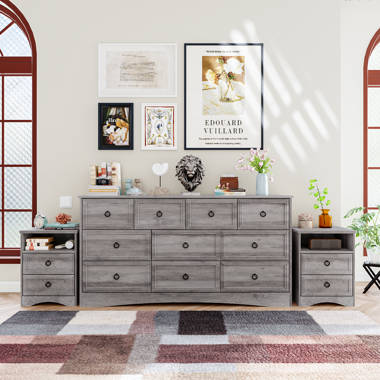 Breakwater Bay 3 Piece Bedroom Set - 10 Drawer Dresser And Two 2